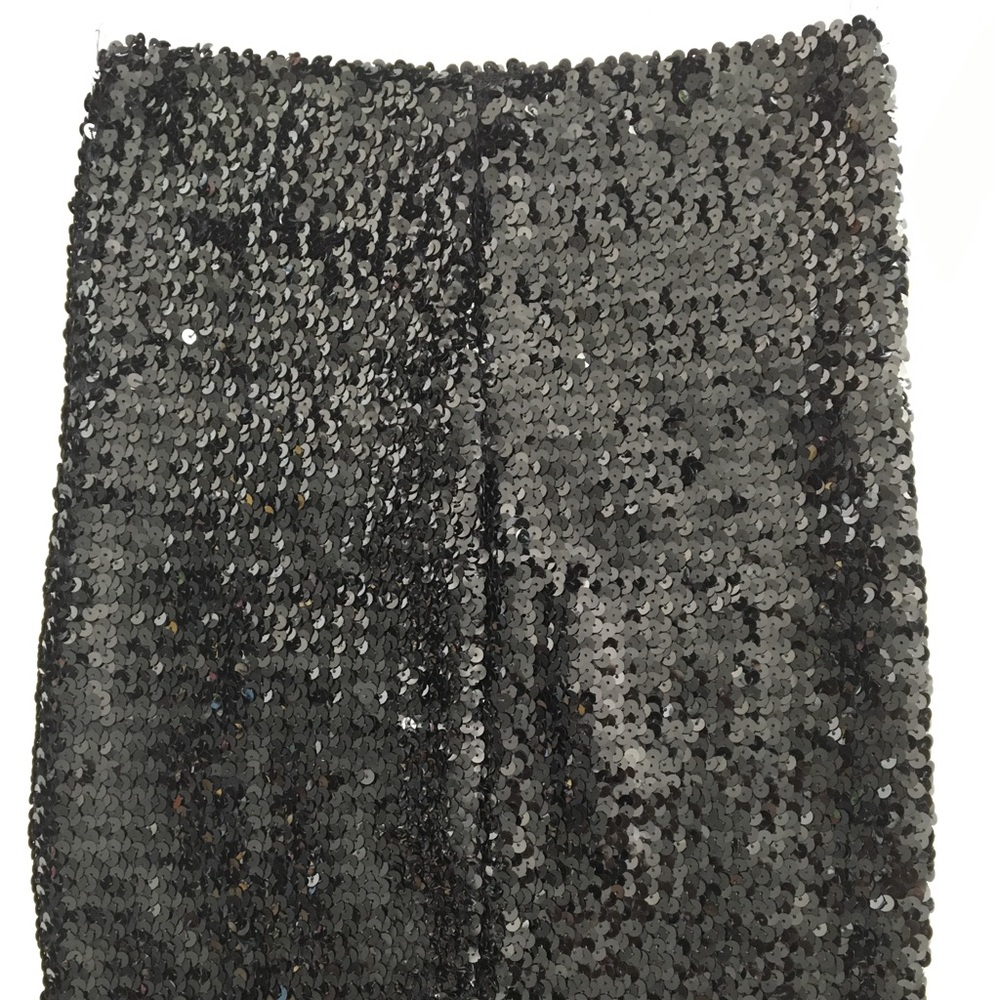 Black vintage stretchy sequin skirt. Great fabric!