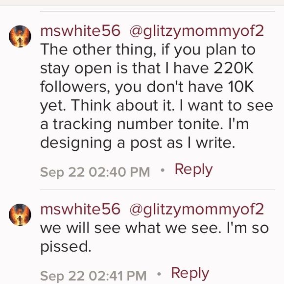 *SCAMMER* ALERT glitzymommyof2 rip-off ARTIST! 😡 - Picture 6 of 8