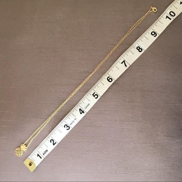 Gold Tone Pineapple Necklace - Picture 6 of 6