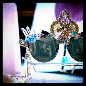 Aura Quartz Crystal and Gemstone sunglasses