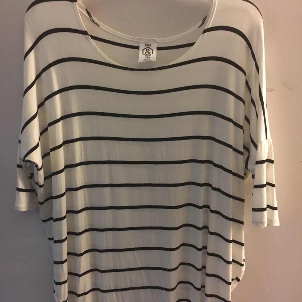 Black and white dolman from Agnes and Dora.