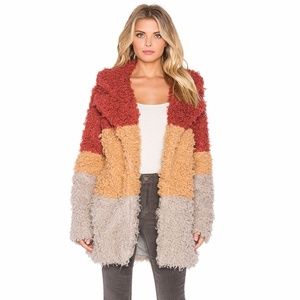 ISO MinkPink Free Spirit Faux Fur Coat MEDIUM