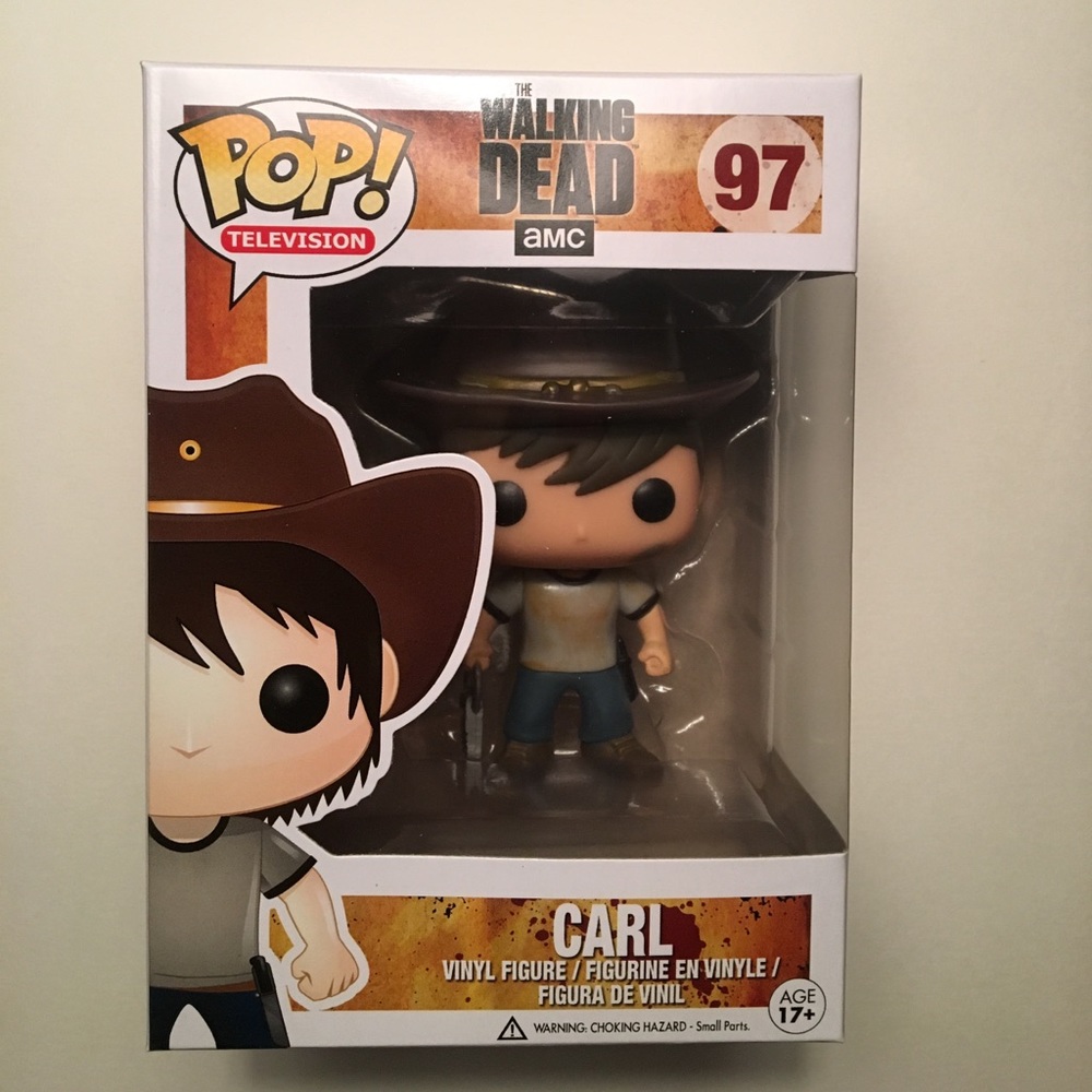 Funko Pop Carl 97 from AMC's The Walking Dead.