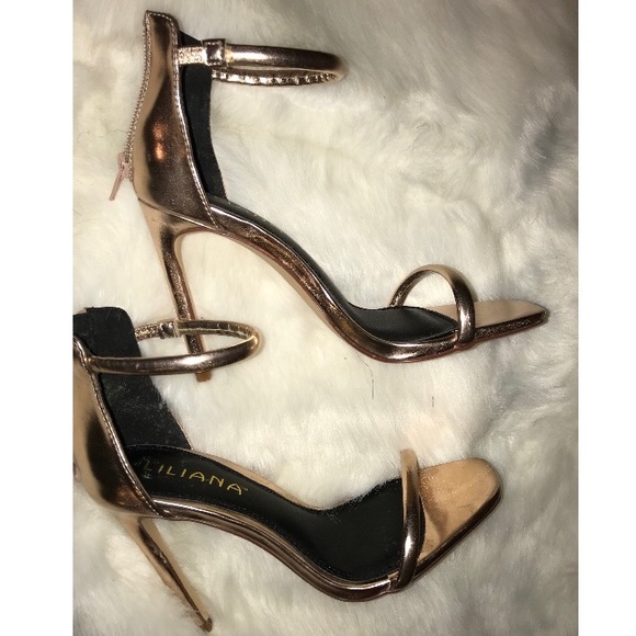 Never used brand new Rose gold t straight heels - Picture 2 of 4