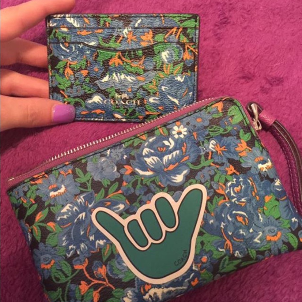 Coach wristlet and Card holder