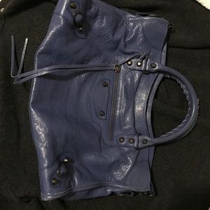 royal blue balenciaga bag