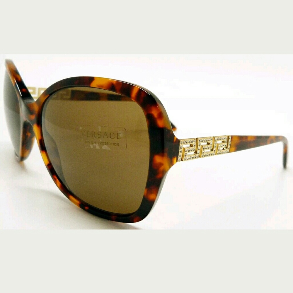 💎VERSACE Greek key sunglasses Swarovski butterfly - Picture 3 of 7
