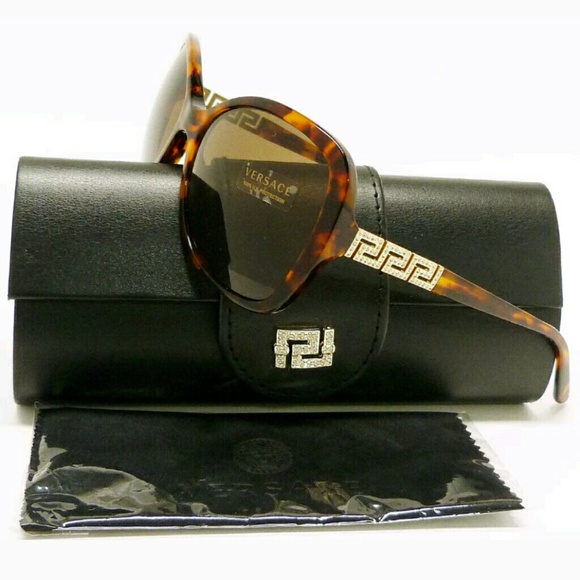 💎VERSACE Greek key sunglasses Swarovski butterfly - Picture 2 of 7