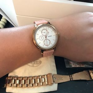 Fossil watch w/ collectors tin