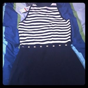 Michael Kors Navy Stripe Dress