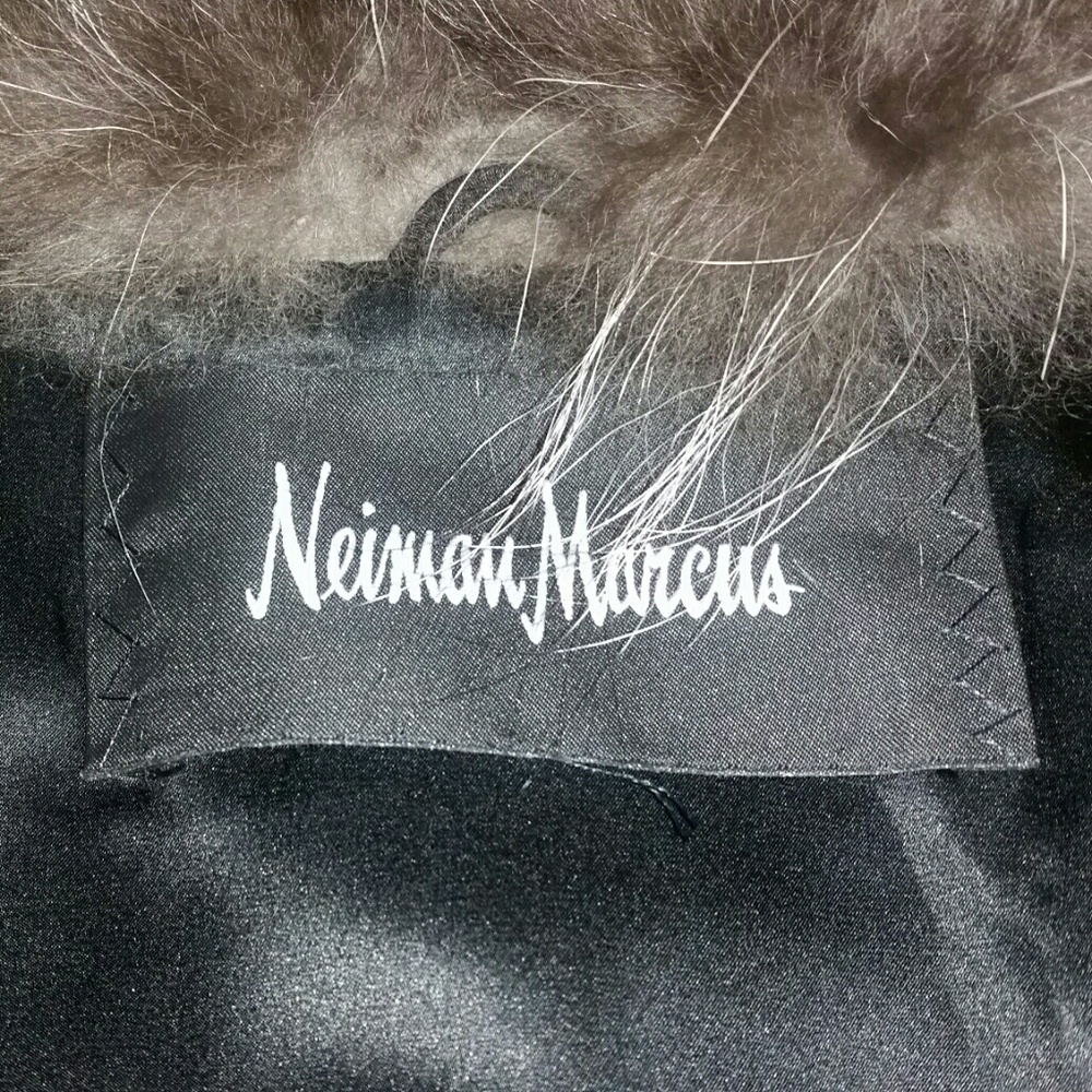 🦊 Michael Kors Collection Silver Fox fur Vest M - Picture 6 of 10