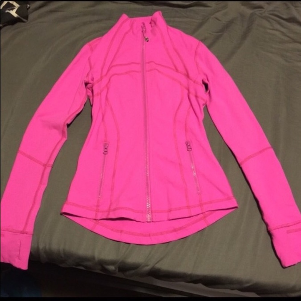 Lululemon hot pink define jacket.