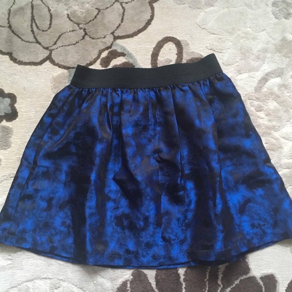 Black and Blue Party Skirt