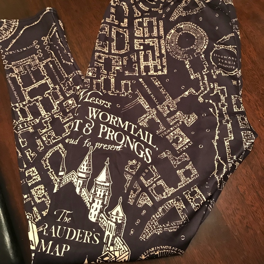 Harry Potter Marauders Map Leggings