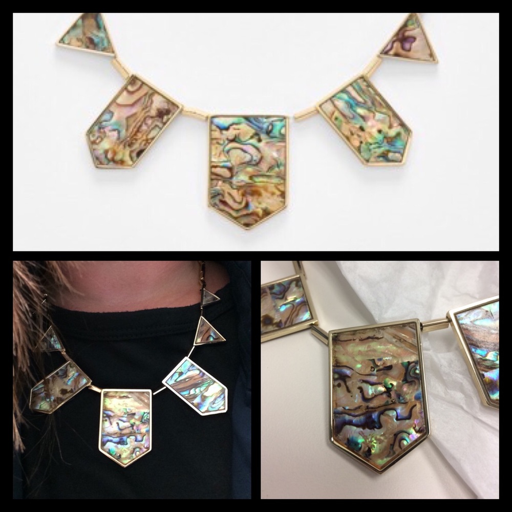 NWT HoH Classic Station Necklace in Abalone Shell
