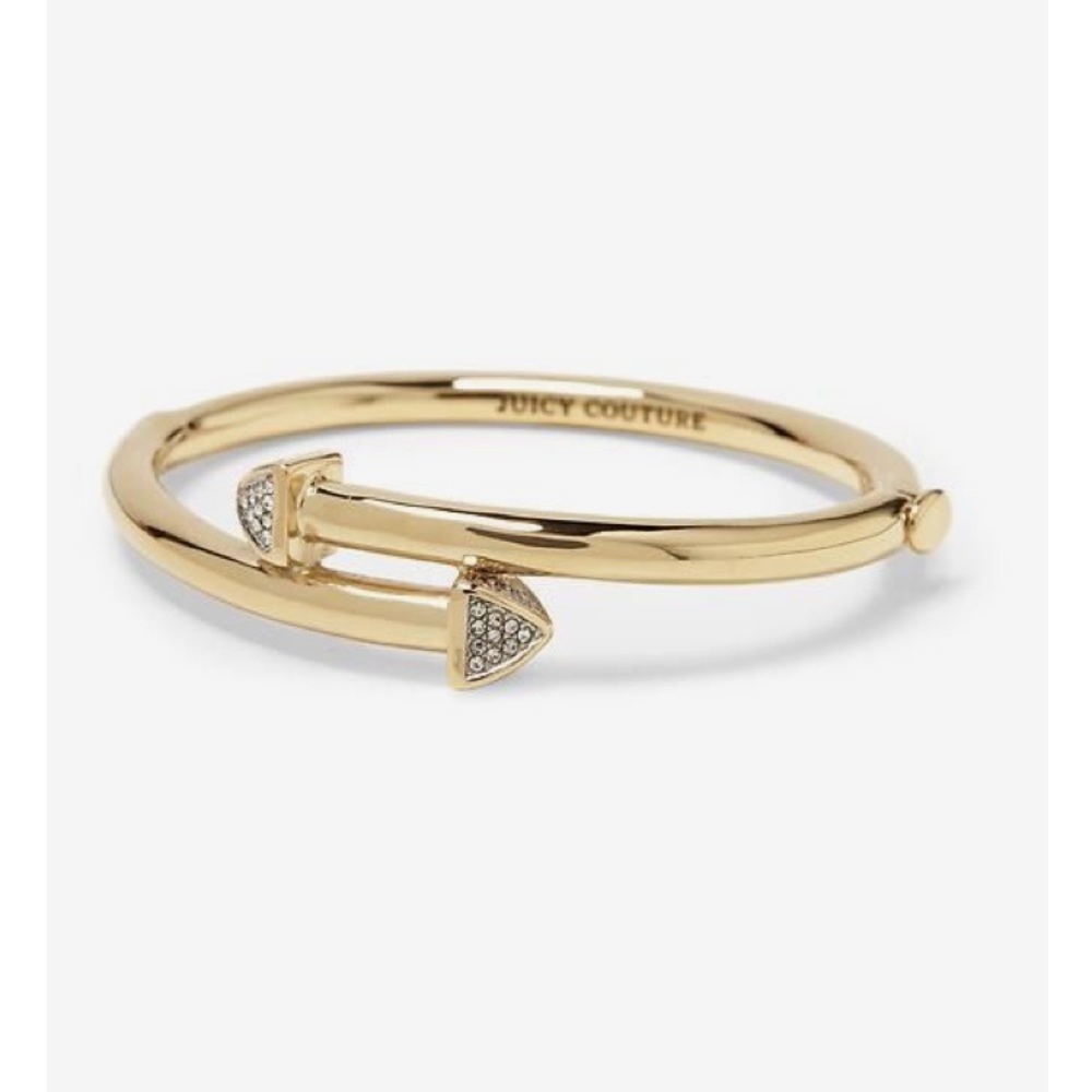 Juicy Couture Pave Crossover Hinged Bangle