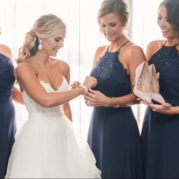 Crystal Bridal Drop Earrings - Picture 4 of 4