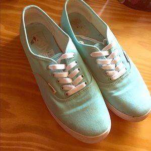 Mint colored Vans TRADEEE
