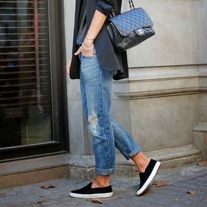 Kenneth Cole Calf Hair Slip On Sneakers Black