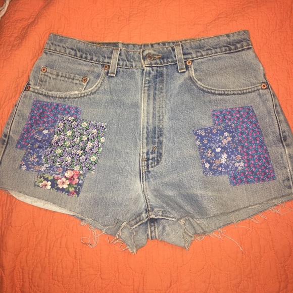 Levi's Pants - Levi’s with floral patches
