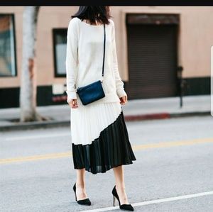 Sunray pleated maxi skirt