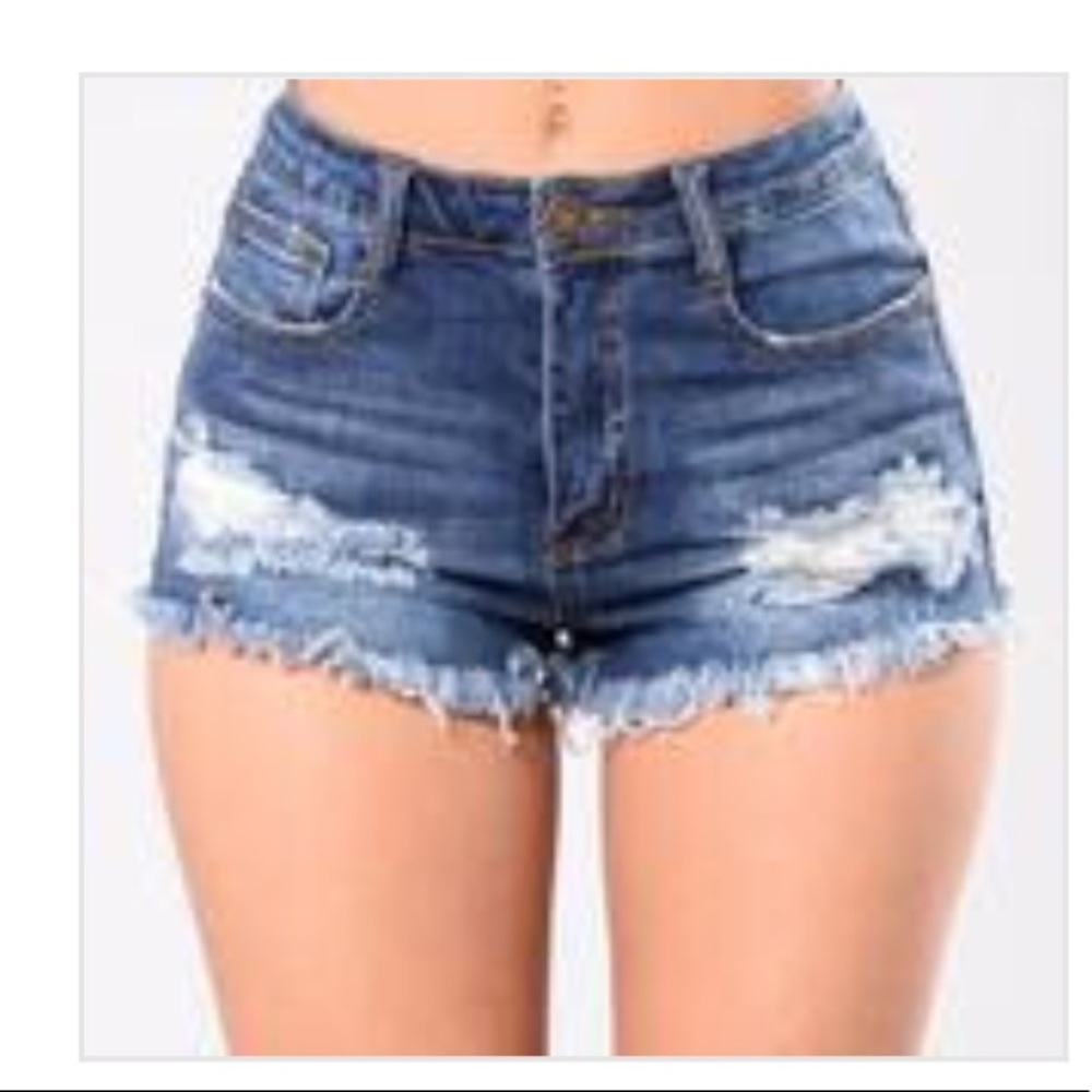 Denim shorts