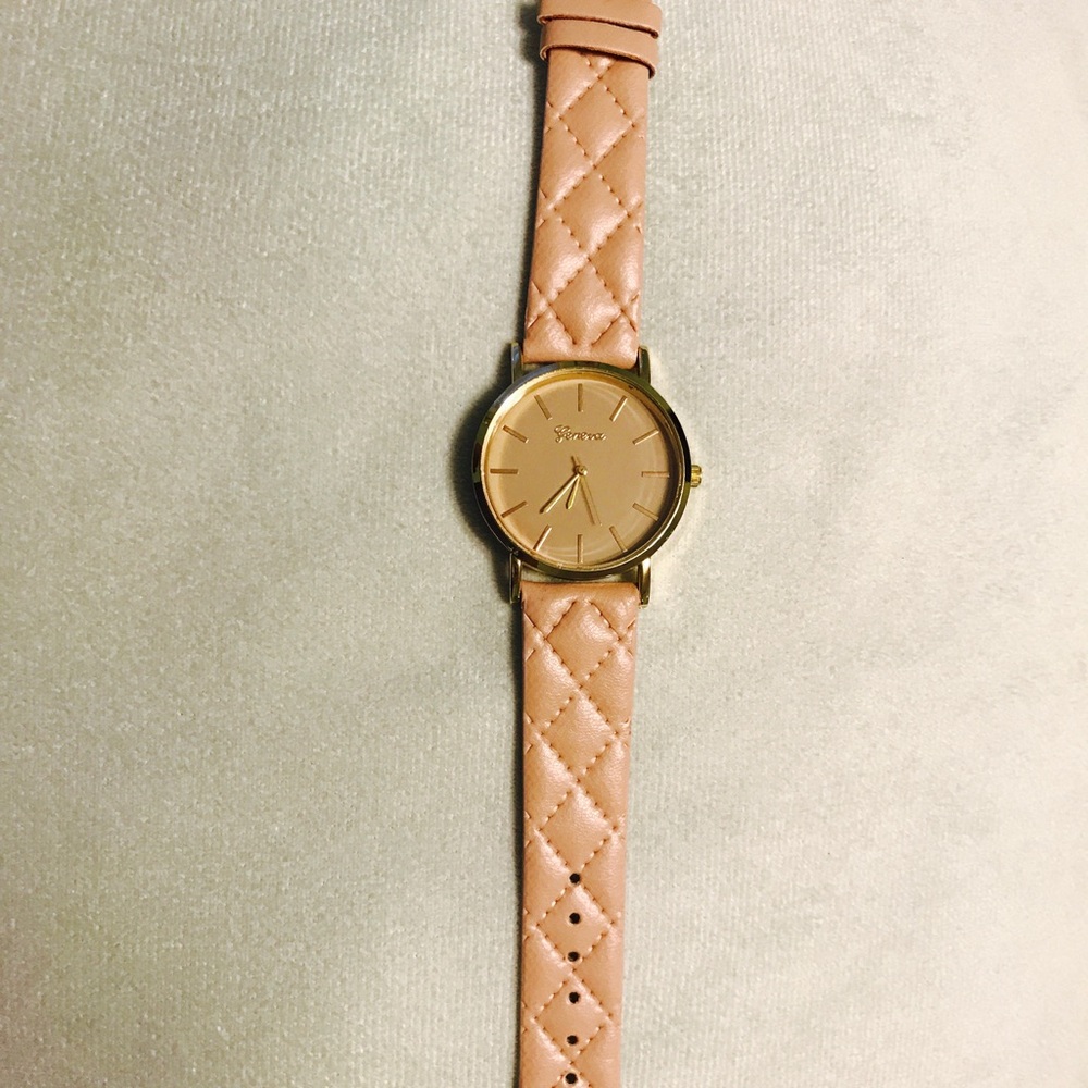 Light pink and gold women's watch