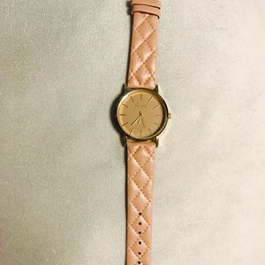 Light pink and gold women's watch