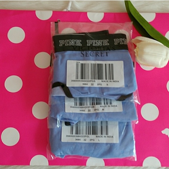 Size S,M,L PINK VICTORIA'S SECRET LOGO BOYSHORT - Picture 2 of 4