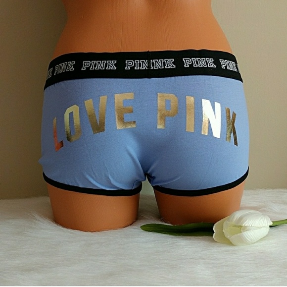 Size S,M,L PINK VICTORIA'S SECRET LOGO BOYSHORT - Picture 4 of 4