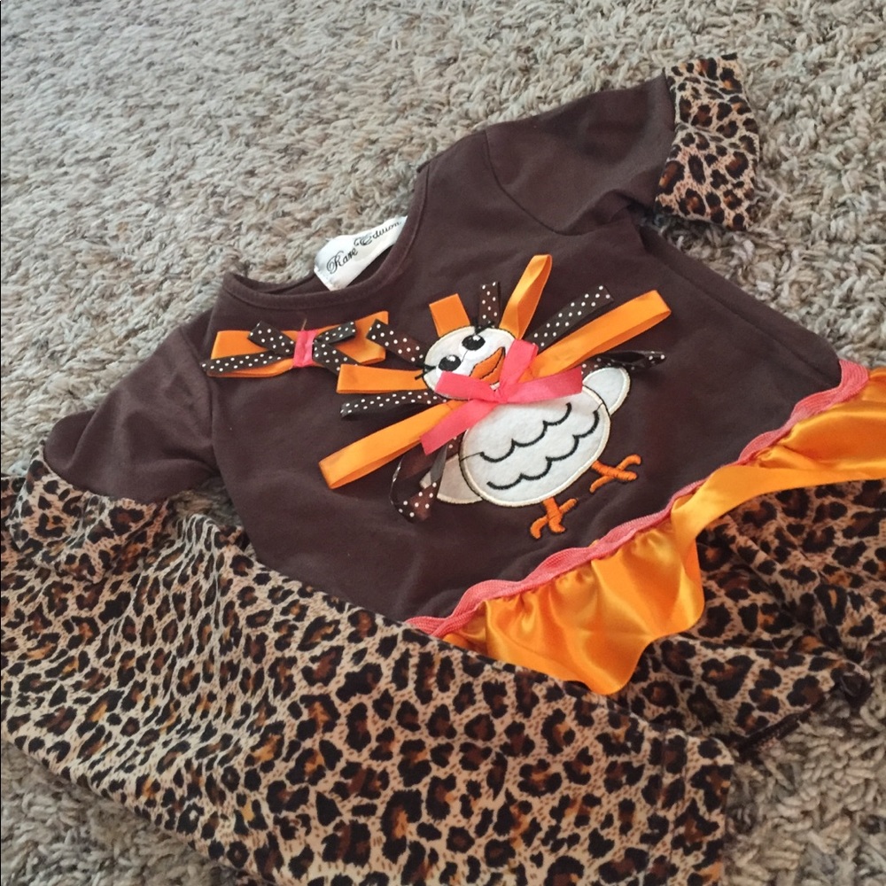 Rare Editions Turkey Outfit Size 6