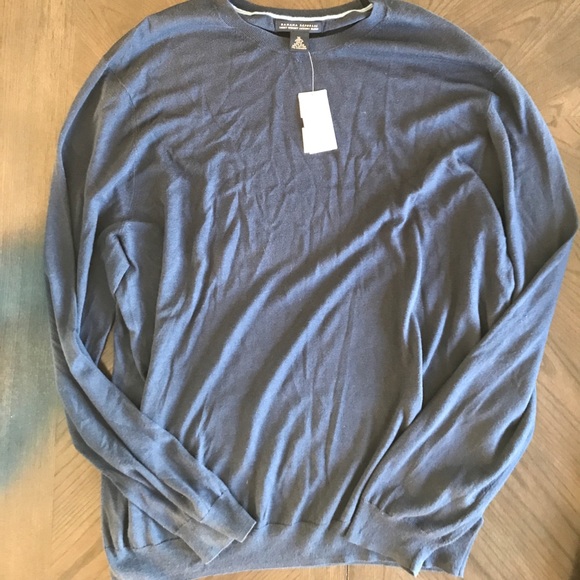 Banana Republic Other - Banana Republic Navy Silk Cashmere Cotton Long-T