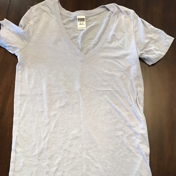 PINK VS Lavender V-Neck Tee - Picture 1 of 3
