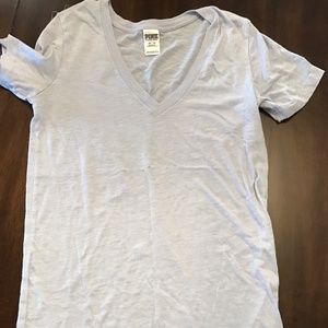 PINK VS Lavender V-Neck Tee