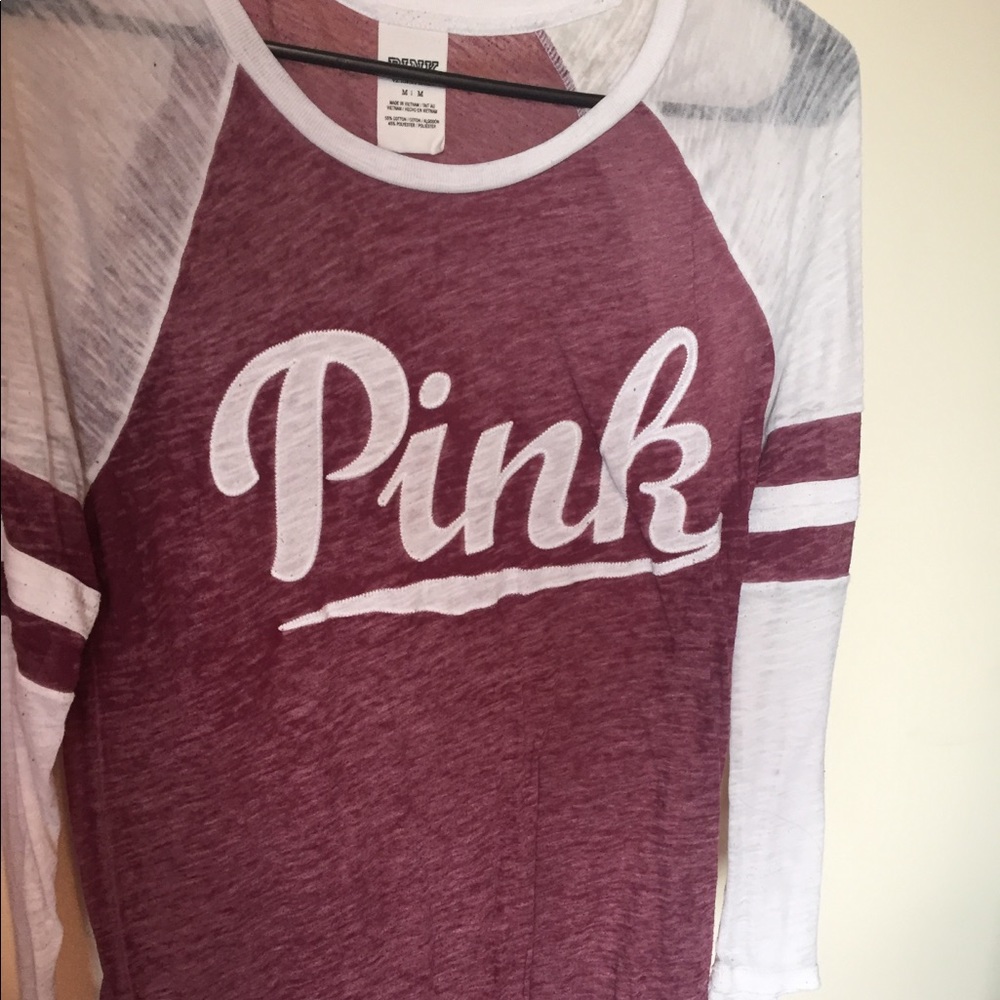 PINK baseball tee
