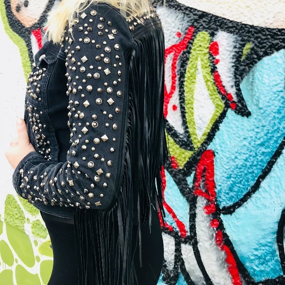 SOLD Coachella moto jacket by Guess - Picture 4 of 8