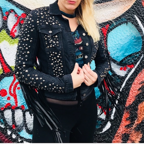 SOLD Coachella moto jacket by Guess - Picture 5 of 8