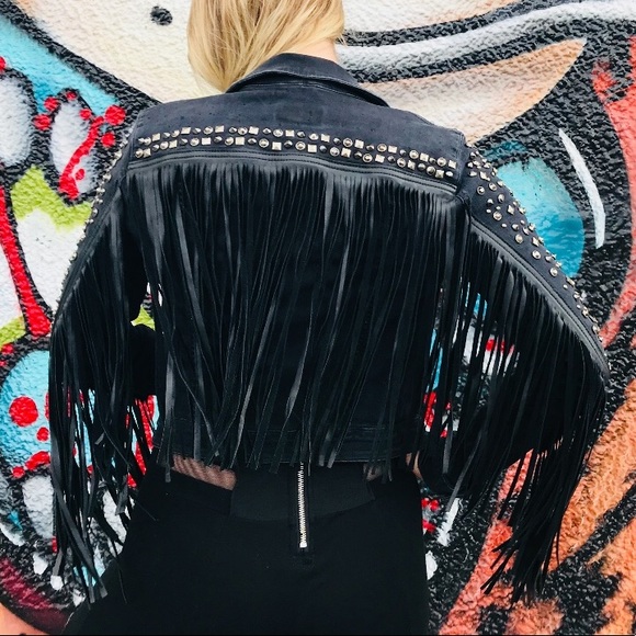 SOLD Coachella moto jacket by Guess - Picture 2 of 8