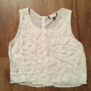 White crop top