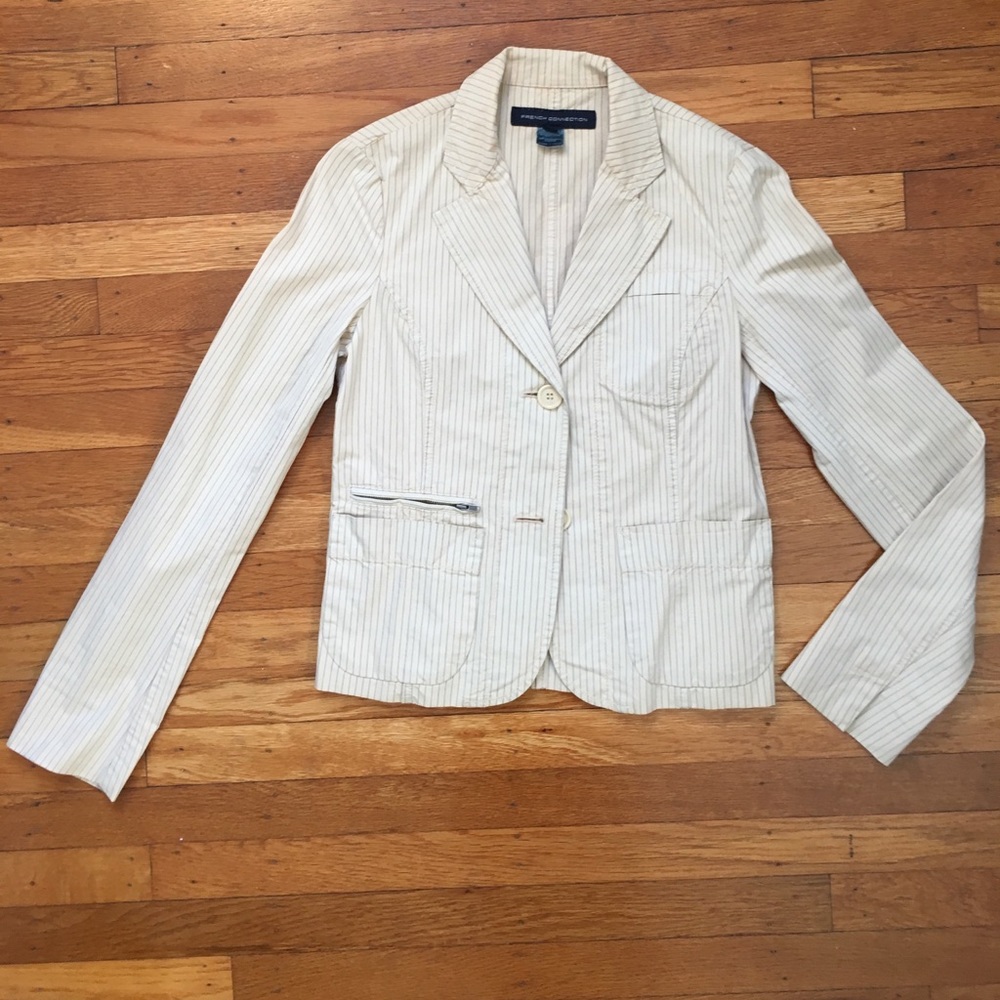 French Connection Striped Blazer