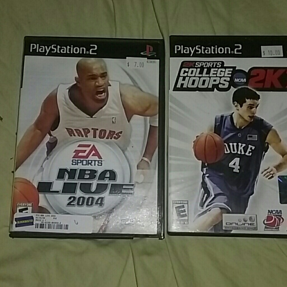 PlayStation set of 2 basketball games