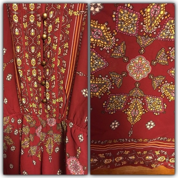 Bohemian Stunning Cut Out Sleeve Romper Small - Picture 5 of 6