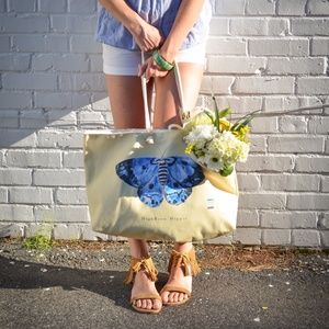 Blue Tiger Moth Tote