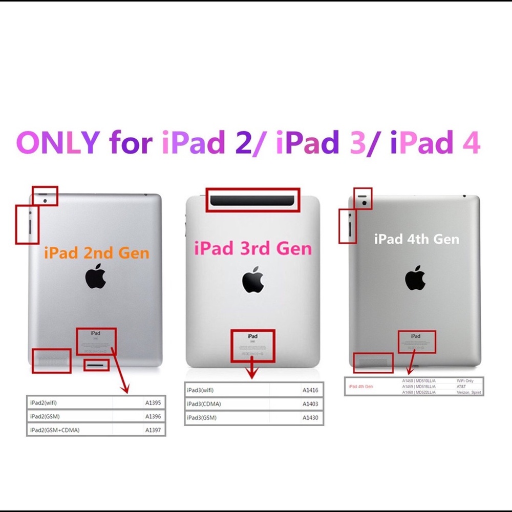 Apple I-pad 4, 3 & 2 cover with Keyboard - Picture 6 of 8