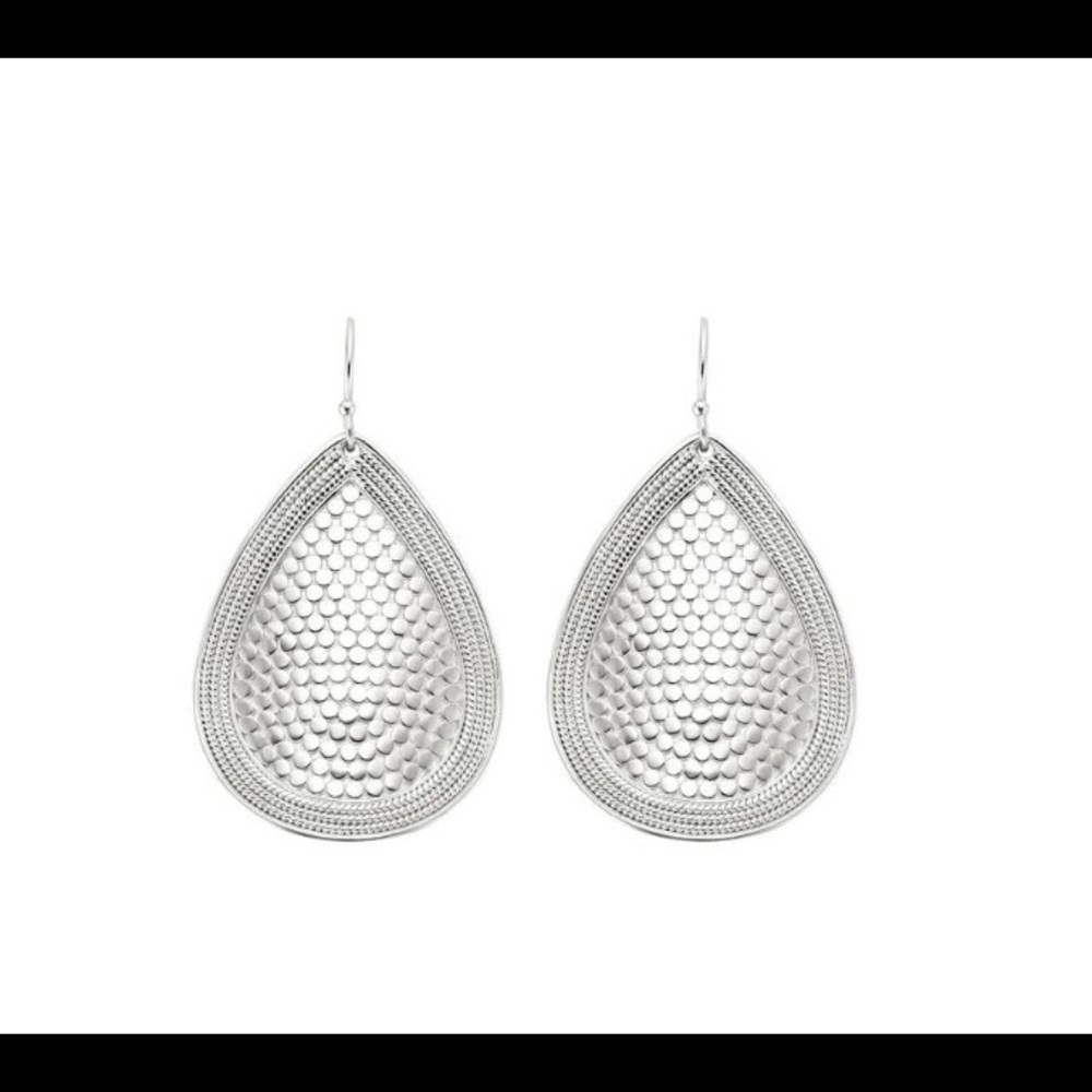 Anna Beck Teardrop Earrings-silver