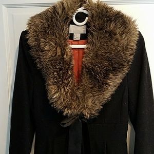 Wool w/ faux fur winter jacket