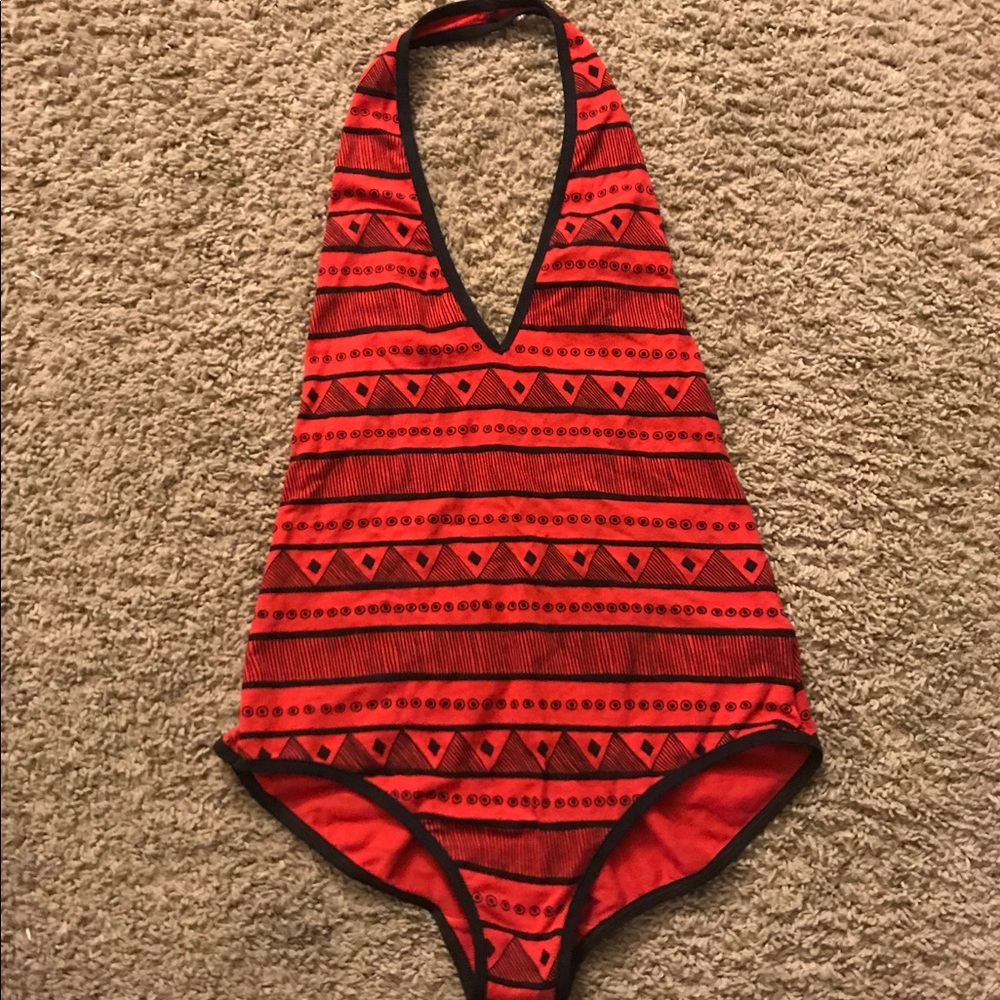 AA Red and Black Leotard