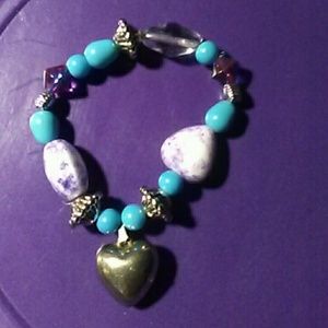 Anklet,hair clip, earrings