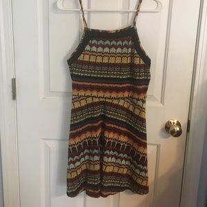 Fun patterned A-line dress