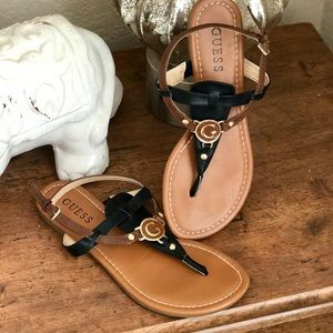 Gucci black and brown sandal